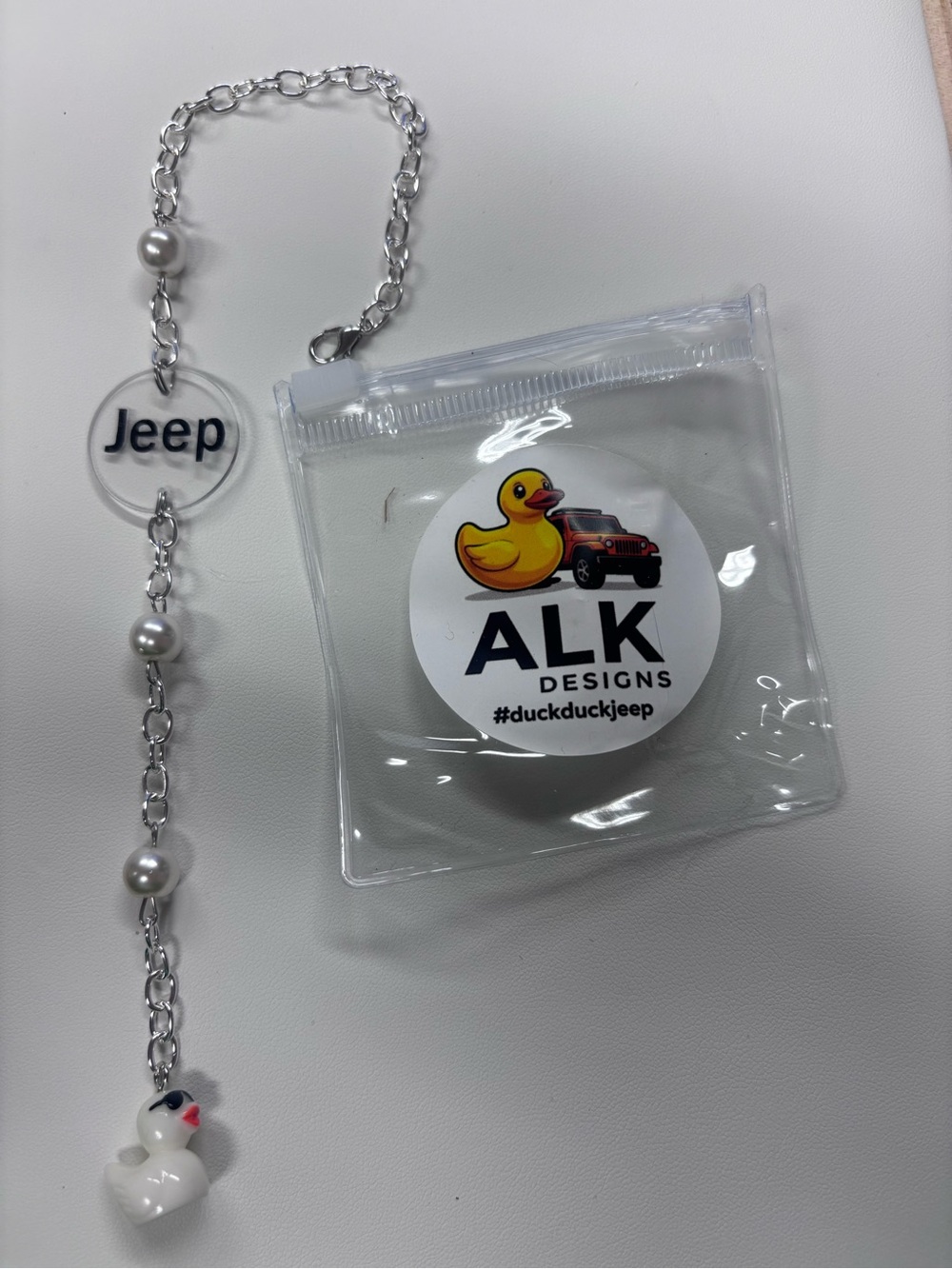 Jeep rearview mirror charm